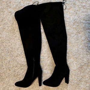 Over the Knee Black Boots